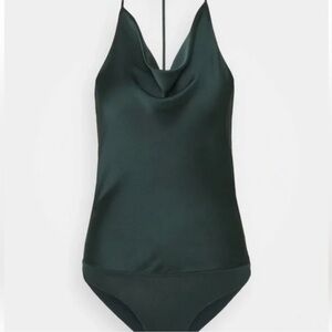 Abercrombie & Fitch Dark Green Bodysuit